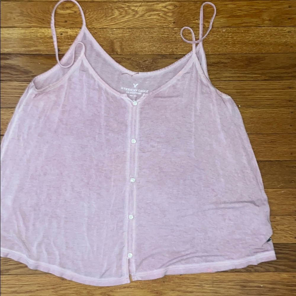Purple american eagle tank top